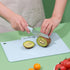 Kitchen Plastic Cutting Board, Reusable Plastic Utility Cutting Board Multifunctional Portable Fruit Chopping Board with Knife Hanging Hole for Kitchen(pink) by Cyrank