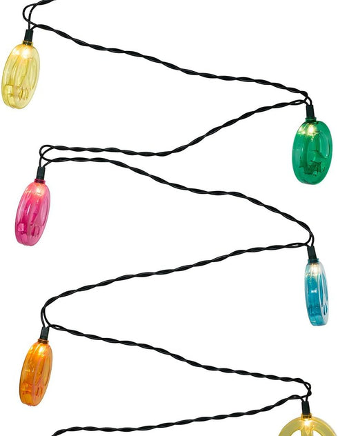 Kurt Adler 10 Multicolored Peace Sign Light Set