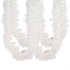 CCINEE 33FT Christmas Tinsel Garland, White Metallic Twist Garland with Snowflakes for Home Decoration