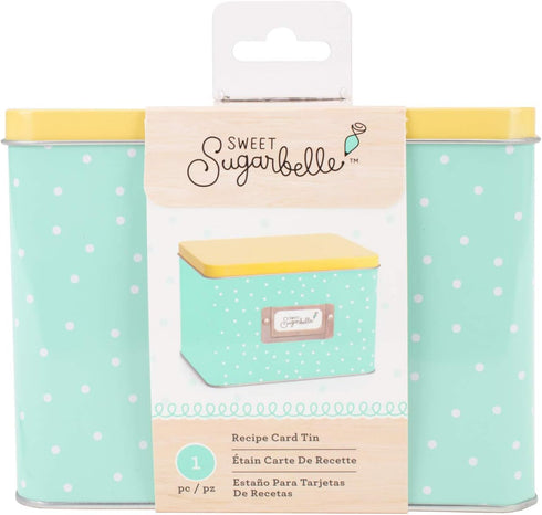 Sweet Sugarbelle Recipe Card Tin by American Crafts in Light Green