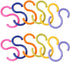 esowemsn 24pcs S Shaped Colored Plastic Hanging Hooks, Home Kitchen Accessories