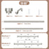 HEI! DEAR Silver Curtain Rods, 18 to 60 Inch (1.5-5ft), 1 Inch Heavy Duty Adjustable Curtain Rod Set, Modern Decorative