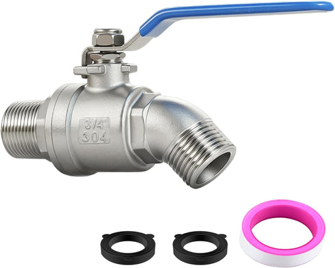 304 Stainless Steel 3/4 Inch NPT Male Hose Bib,Heavy Duty Outdoor Faucet,