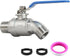 304 Stainless Steel 3/4 Inch NPT Male Hose Bib,Heavy Duty Outdoor Faucet,