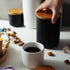 jessie Ceramic Storage Containers with Airtight Seal - Bamboo Lids Kitchen Canisters for Tea, Spice, Sugar, Coffee