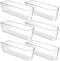 YOUNTHYE 6PCS 15inch Fridge Organizer Bins Breastmilk Freezer Storage Organizer Narrow Freezer