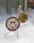 50 Packs Mini Clear Acrylic Card Display Stand, 2.25 Inch for Baseball Trading Cards, Medals, Watches