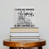 coimiao Book Lover Desk Decor, Reader Librarian Bookworm Bookish Decoration for Home Bedroom Office Bookshelf Wooden