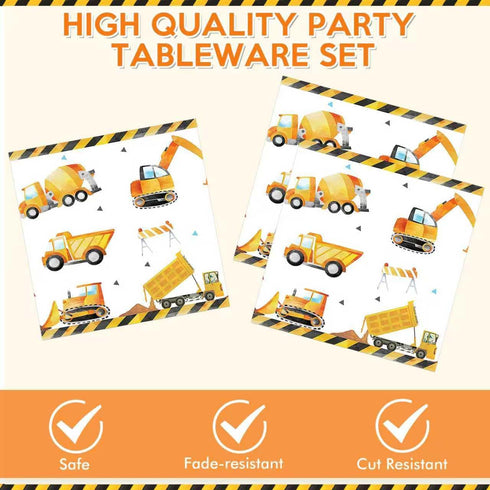 Funnio lucu Decorations,40Pcs 20 Construction Party Construction Birthday Party Supplies Including Disposable