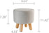 Round Padded Ottoman Foot Rest Stool - Versatile and Comfortable