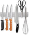 Ninolny 10 Inch Magnetic Knife Strip, Premium Stainless Steel Wall Mounted Kitchen Knives Bar for Home
