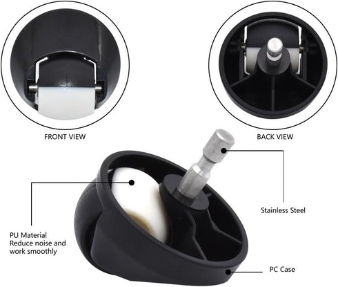 Neutop Replacement Front Wheel Caster Ball Assembly, Compatible with iRobot Roomba 500, 600, 700, 800, 900, e, i, & j
