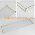 Beelee Bathtub Tray Clear Caddy Rack, Acrylic Tub Tray with Gold Rails for Book, Phone, Candle, Wine