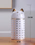 HAUCOZE Cat Cookie Jar Decorative Candy Jar with Lid, Modern Ceramic 8.1inch