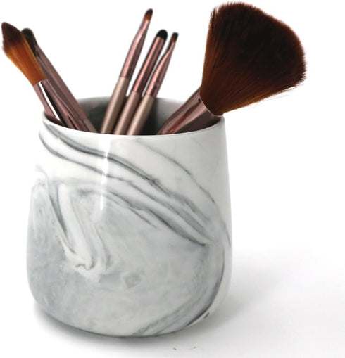 LUANT Ceramic Tumbler Cup for Toothbrush, Toothpaste, Pens, Makeup Brushes Holder Stand