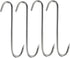 Tinsow 4 PCS Stainless Steel Meat Hooks - 5.1 Inch S-Hook for Butcher Hook, Pot Hooks, Hanging Drying BBQ Grill