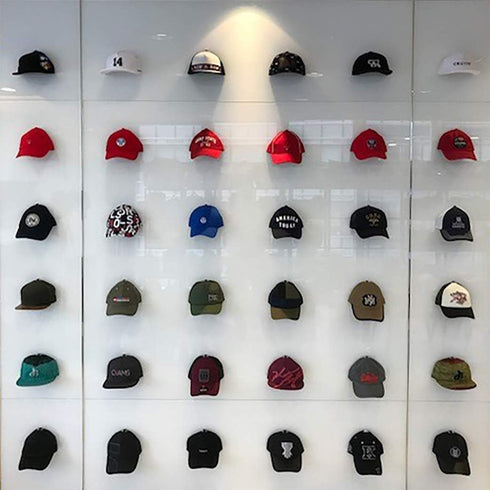 Baseball Cap Display Wall Mounted Hat Rack for Storage & Organization, Great for Collectors