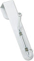Safco Over-The-Door Double Coat Hook, Chrome-Plated Steel, Satin Aluminum Base (4166)