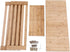 3 KKTONER Bamboo Shoe Rack Bench Tier Entryway Seat Shoe Organizer Storage Shelf Natural Color