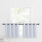 NICETOWN Greyish White Tiers Kitchen Curtains, Room Darkening Energy Efficient Grommet-Top Panels for Short Windows
