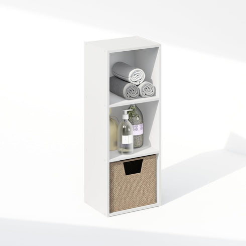 Closet 3-Tier Closet Closet Furinno Reed Organizers and Storage, Organizer, Open Shelf Storage, for Wardrobe, Bedroom
