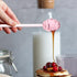 5.34 CALLARON Glass Honey Dipper Stick Clear Honey Stirring Stick Honey Server Spoon Jam Syrup Stirring Wand for Honey