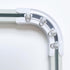 90 Curved Connectors for Track Curtains, Ceiling Mount/Wall Mount, White 2PCS