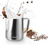 Milk Frothing Pitcher Jug, 350ml (12oz) Stainless Steel Cup for Espresso, Hot Chocolate, Foam Making