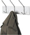 Safco 4161 Wall Rack Coat Hook, 3 Hook, Silver