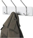 Safco 4161 Wall Rack Coat Hook, 3 Hook, Silver
