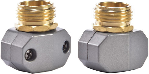 Zinc and Brass Male Clamp Coupling, Fits 3/4" or 5/8" Garden Hose Repair Fitting