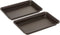 iDesign Decorative Countertop Vanity Tray Organizer, Set of 2, 9.7" x 6.3" x 1", Bronze