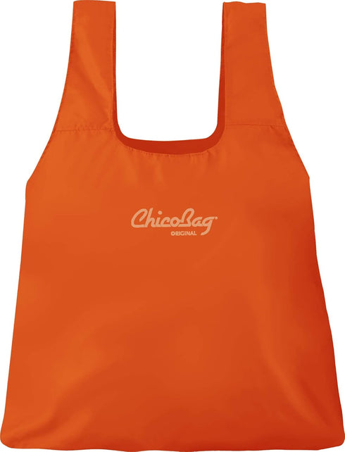 ChicoBag Original Compact Reusable Grocery Bag w/Attached Pouch and Carabiner Clip, Variety 4pk - Mazarine, Aqua,