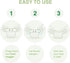 Food Huggers Gradual Green Replacement Lids for Glass Storage Containers, Silicone & Glass Lids, 100% Plastic Free, 1