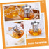 1 Set Teapot Loose Leaf Tea Maker, Glass Tea Pot with Water Pitcher and Stainless Steel Infuser