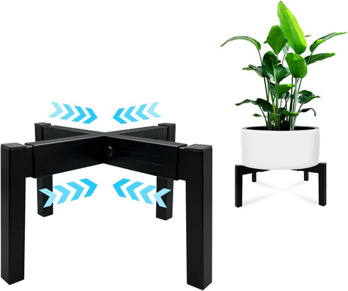 Heavy Duty Adjustable Metal Plant Stand for 10"-16" Plant Pot Indoor &
