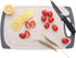Cutting Boards for Kitchen, Anti-Skid Eco-Wheat Straw Cutting Board Set, 3 Pcs, Dishwasher Safe, Light Brown