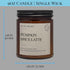 Pumpkin Spice Latte Candles | Arctic Wicks Scented Candles | 9oz Amber Non-Toxic Coconut & Beeswax Candle Fall Decor