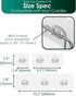 12 Pack Upgraded Adhesive Hooks for Wall Mount, Self-Adhesive Corner Shelf Shower Caddy, Waterproof Bathroom & Kitchen