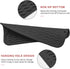Silicone Dish Drying Mat, Non-Slip Easy Clean Sink Mat Large Heat-resistant Dish Drainer Mat for Kitchen Counter, Sink, Refrigerator or Drawer liner (12" x 6", BLACK)