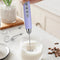 Handheld Milk Frother Rechargeable - Electric Whisk 3 Speed Adjustable, Coffee Frother Wand with 3 Stainless Whisks