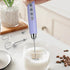 Handheld Milk Frother Rechargeable - Electric Whisk 3 Speed Adjustable, Coffee Frother Wand with 3 Stainless Whisks