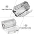 Hemoton 2pcs Stainless Steel Rotary Grill Oven Baking Cage Bbq Grilled Cage Air Fryer Toaster Oven Grill Cage Stainless Steel Grill Unique Oven French Fries Baskets to Rotate Walnut Fried