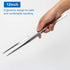 AHIER 12inch Stainless Steel Kitchen Tweezer, Long with Precision Serrated Tips for Cooking