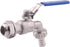 DERNORD Stainless Steel Ball Valve, 1/2 Inch Weldless Bulkhead for Home Brew Kettle/Mash Tun