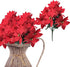 BANBERRY DESIGNS Poinsettia Picks - Set of 7 Red Christmas Flowers, 11" H Poinsettia Flower Bunch