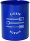 Now Designs Utensil Crock, Powder-Coated Steel, Navy Blue, 5x6 inches