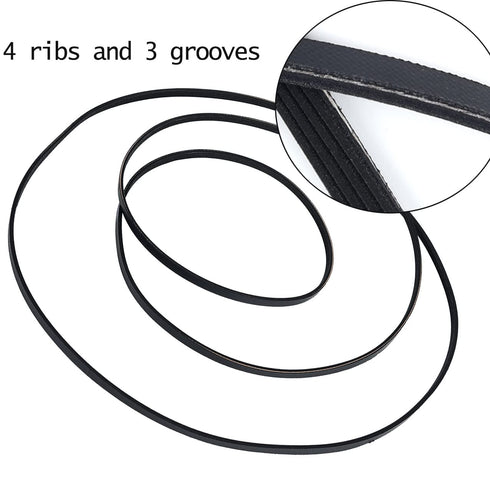 WE03X29897 Dryer Drum Drive Belt, Compatible with GE/Hotpoint Dryers