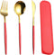 Reusable Utensils Set with Case, Travel Flatware Set for Home, Office, School, Camping