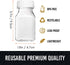 Norcalway 6pcs 4oz Small Plastic Bottles for Liquids, Ginger Shot Bottles with Lids, BPA Free, Food Grade